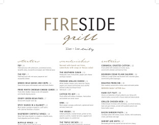 Fireside Grill Menu
